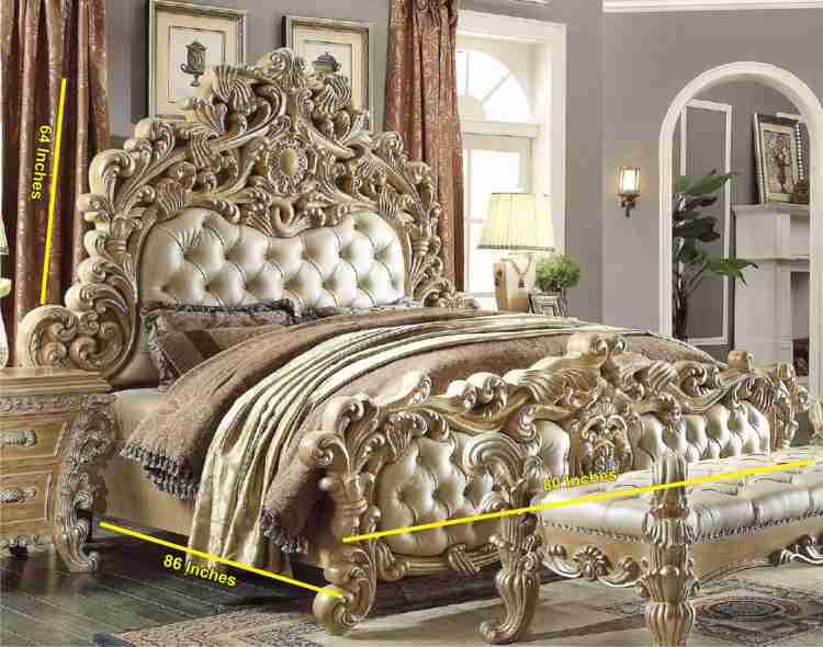 Luxury double store bed price