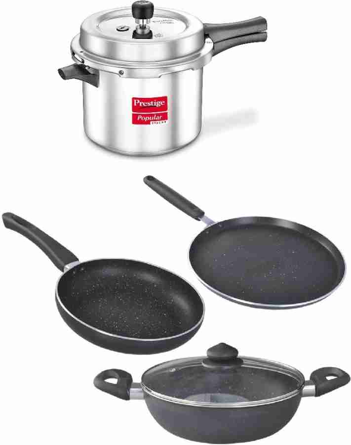 Prestige GRANITE COOKWARE POPULAR SET 5L Induction Bottom Non Stick Coated Cookware Set Price in India Buy Prestige GRANITE COOKWARE POPULAR SET 5L Induction Bottom Non Stick Coated Cookware Set onlin...