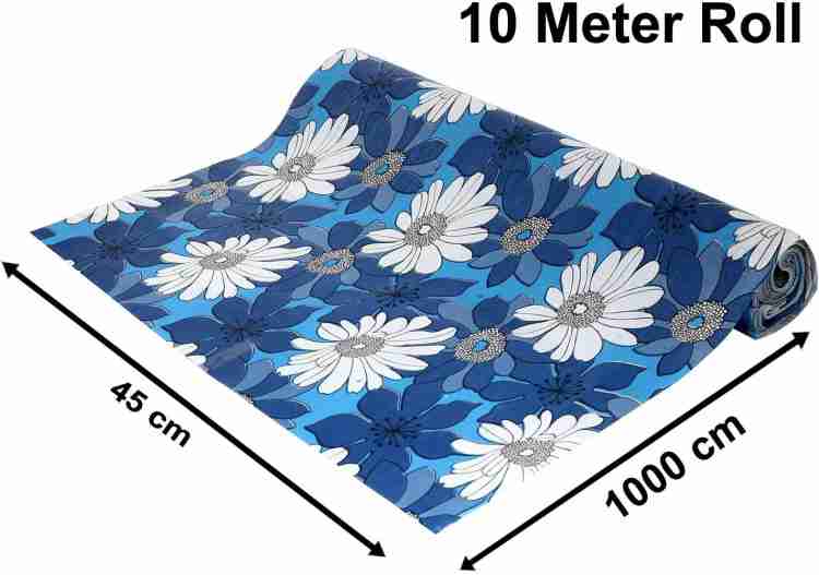 OMP Traders 10 Meter Long Roll/Mat for Kitchen,Almirah.Anti slip and  Waterproof (Blue) Price in India - Buy OMP Traders 10 Meter Long Roll/Mat  for Kitchen,Almirah.Anti slip and Waterproof (Blue) online at