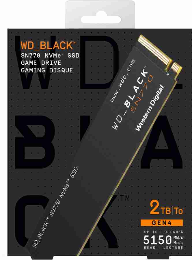 WESTERN DIGITAL WD Black SN770 2 TB Desktop, Laptop Internal Solid 