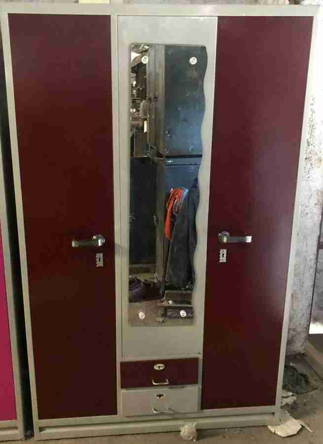 Shivsagar Metal 3 Door Almirah Price in India Buy Shivsagar