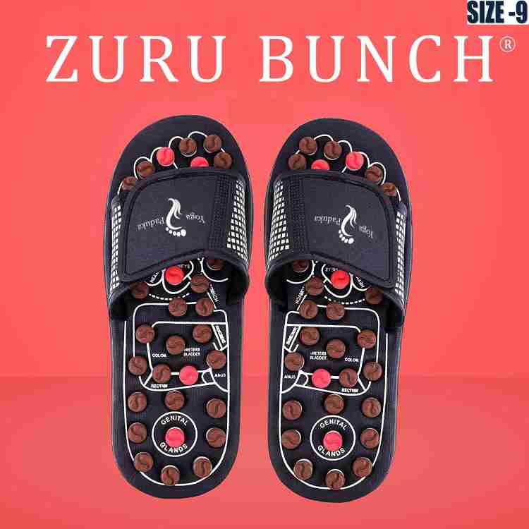 ZURU BUNCH Acupressure Massage Slippers Foot Massager Stone Acupoint Massage Reflexology Sandals Solution for All Problems and Dual Benefits for Unisex SIZE 9 Massager ZURU BUNCH Flipkart