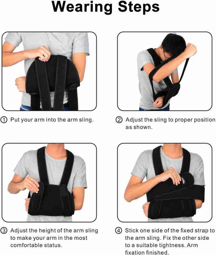 DEBIK Arm Sling Shoulder Immobilizer Adjustable Comfortable for Injured Hand Elbow Hand Support