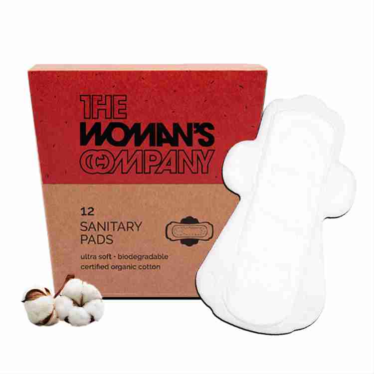 The Woman's Company Day Sanitary Pad Ultra Soft Organic Cotton (Pack of 12)  Sanitary Pad, Buy Women Hygiene products online in India