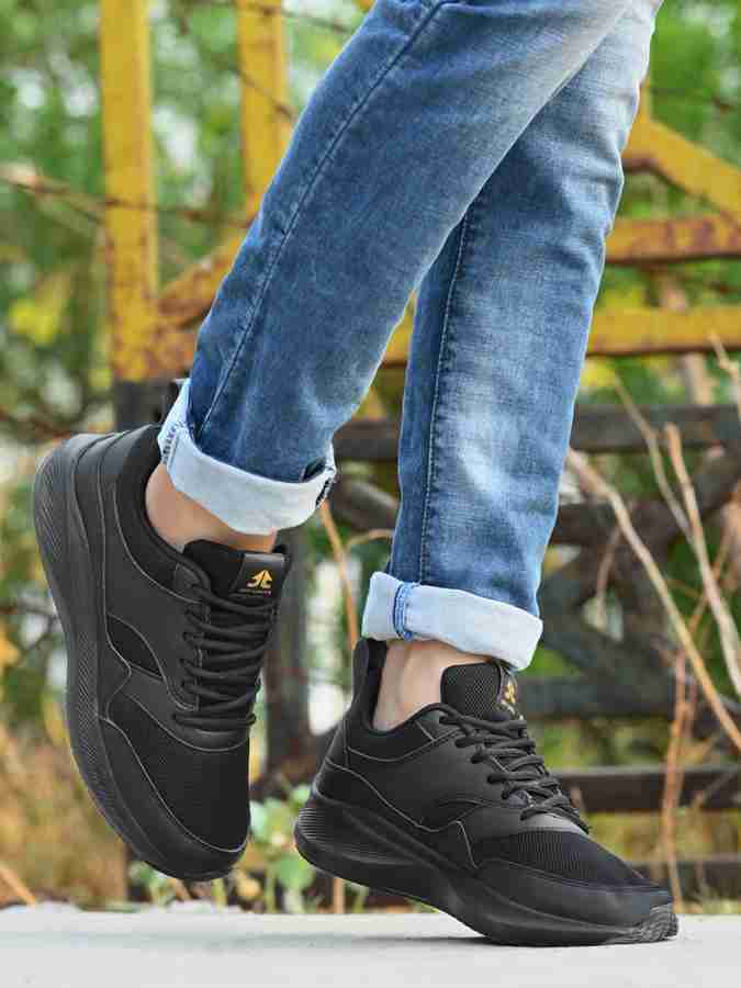 Mens black store memory foam shoes
