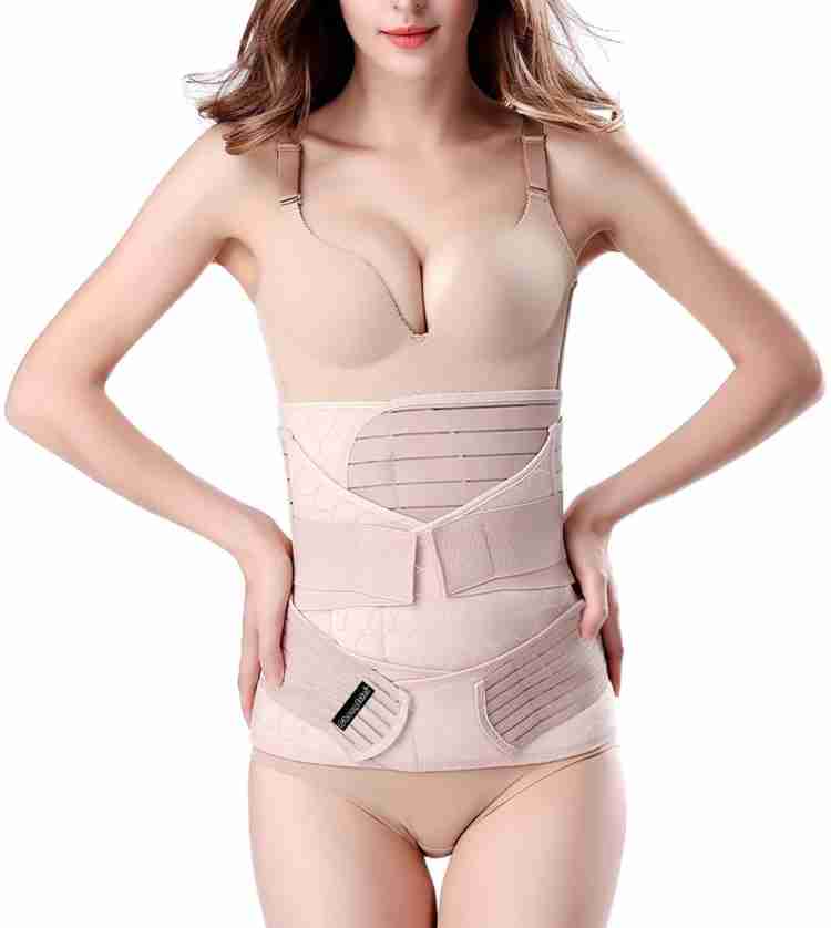 Waist Abdomen Girdle Women Postpartum Gauze Strap Lumbar Support Lower Back  Belt Toning Back Support Belts (Color : Beige, Size : XL) : :  Health & Personal Care