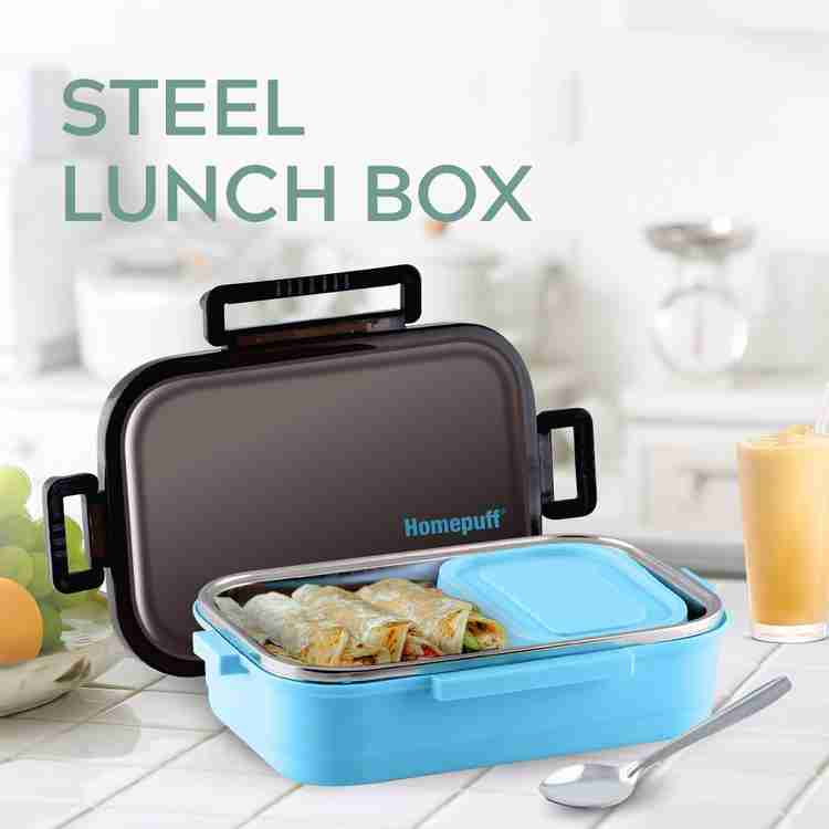 Flipkart Home Puff Stainless Steel Insulated Lunch Box for School and Office 800 ml 1 Containers Lunch Box