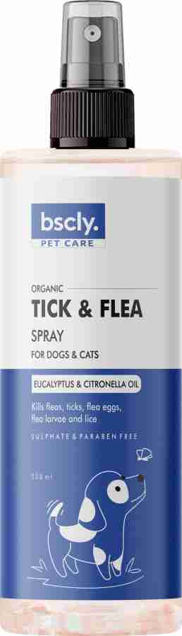 bscly Tick Flea Dog Spray for All Dogs Cats Flea and Tick Eucalyptus Citronella Oil Dog Shampoo Price in India Buy bscly Tick Flea Dog Spray for