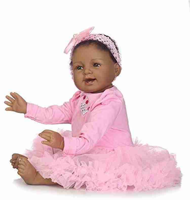 Cute reborn baby dolls cheap black