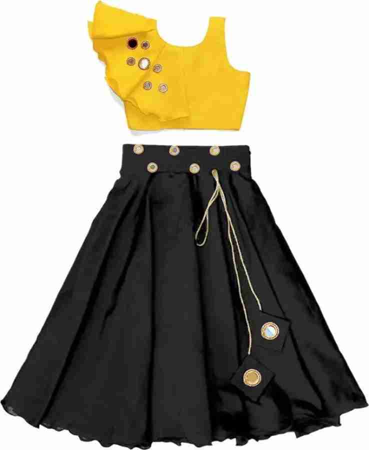 NKV FASHION Girls Lehenga Choli Western Wear Embellished Lehenga Crop Top Price in India Buy NKV FASHION Girls Lehenga Choli Western Wear Embellished Lehenga Crop Top online at Flipkart