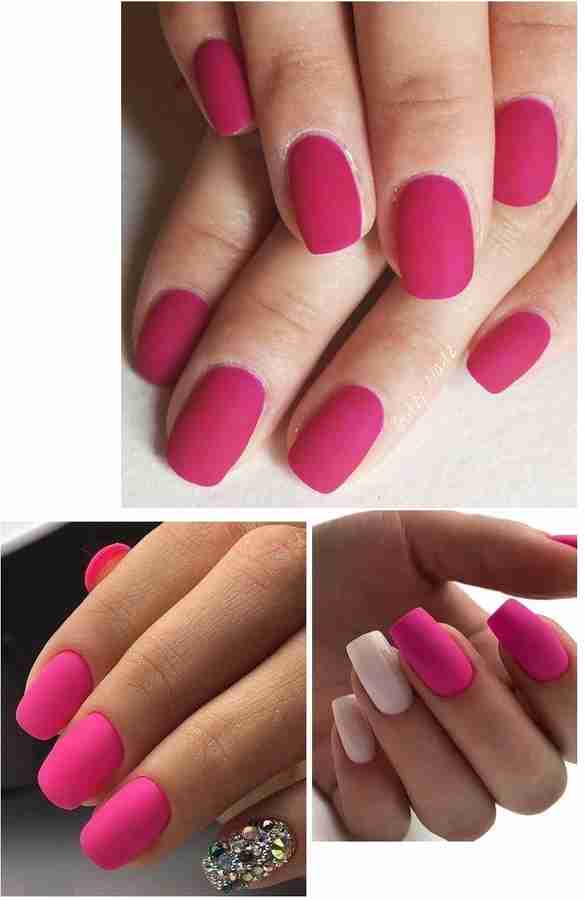Matte pink nail polish on sale
