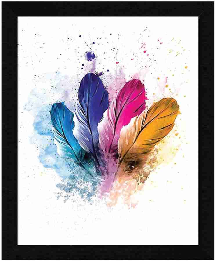 Jitesh Arts Rainbow Colours of Life Lucky Feathers Fang Shui Vastu