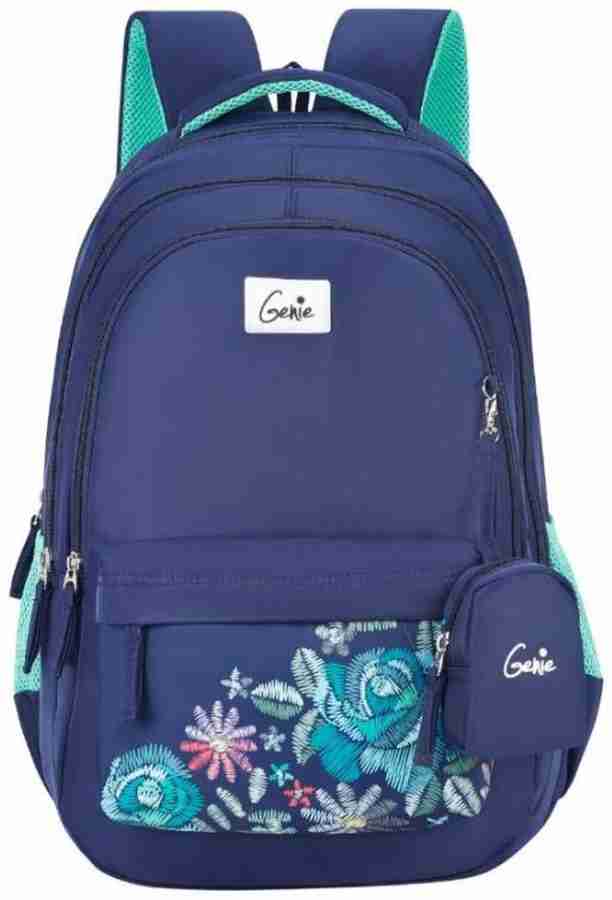 Genie Edge Navy Blue 19 Inch School Bag or Backpack 36 L Backpack Navy Blue Price in India Flipkart