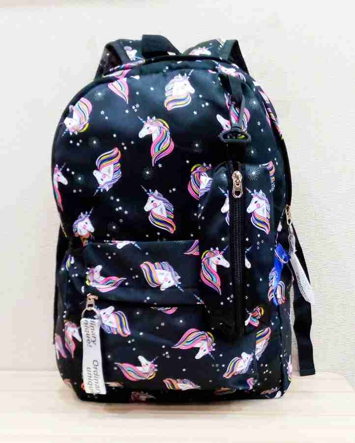 Priceless Deals Elegant Unicorn Backpack Unicorn College Bags School Bags for Girls 16 L Backpack Black Price in India Flipkart