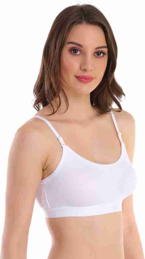 Buy POOJA RAGENEE Pack Of 3 Non Padded Non Wired Sports Workout Bra - Bra  for Women 23543262