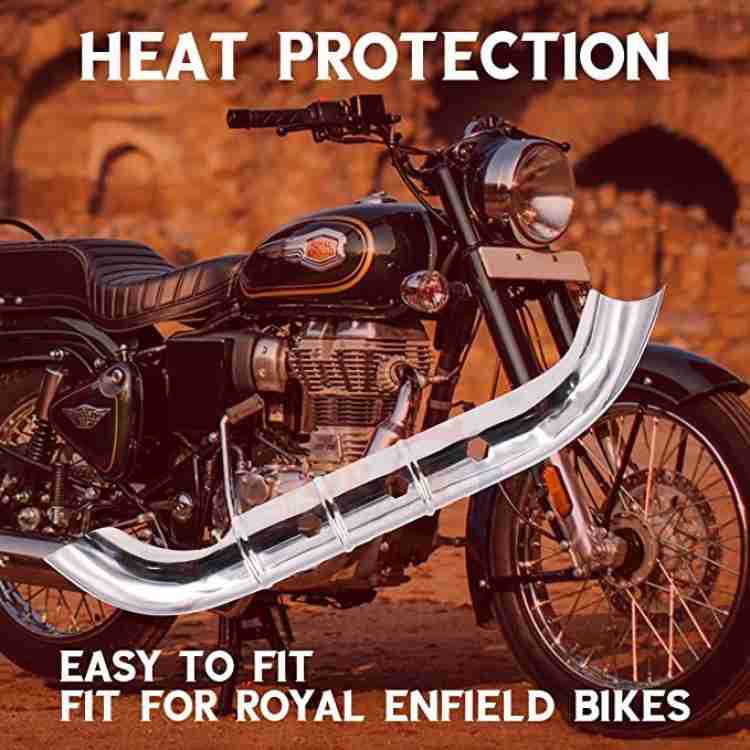 Silencer Heat Shield Cover Guard Anti-Rust Material Compatible BS4 Bike  Exhaust Heat Shield For Royal