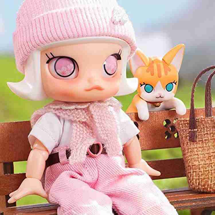Pop Molly Cherry Blossom BJD Action Figure Room Decor Travel Toy