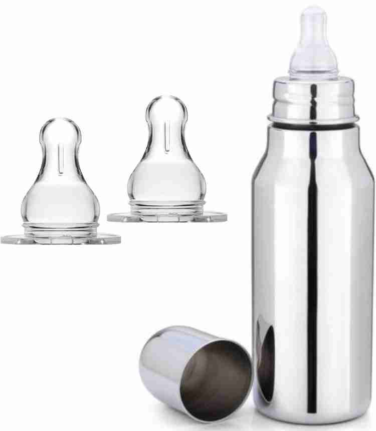 Pappa Deluxe stainless steel baby feeding bottle extra long Small neck 350 ml