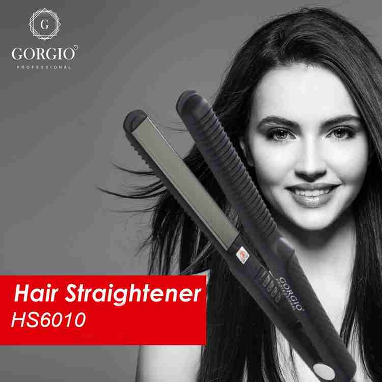 Gorgio Professional Hair Straightener for teflon coated plates for a smooth HS6010 Hair Straightener Gorgio Professional Flipkart