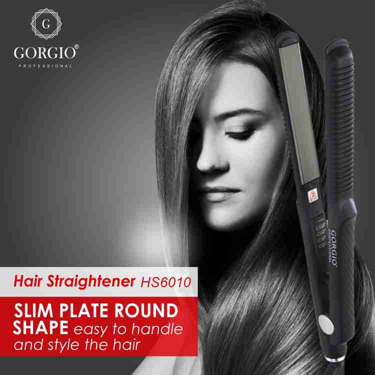 Gorgio Professional Hair Straightener for teflon coated plates for a smooth HS6010 Hair Straightener Gorgio Professional Flipkart