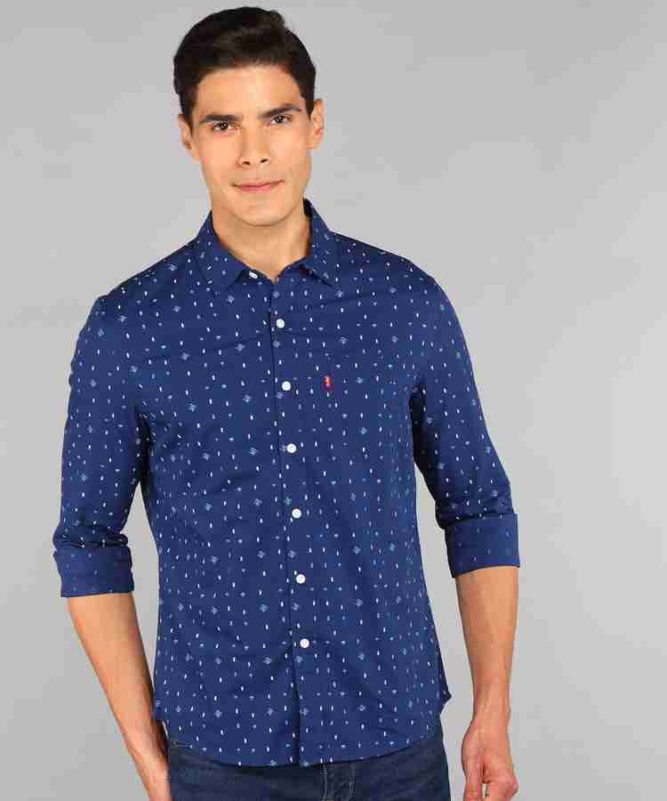 LEVI S Men Printed Casual Blue Shirt Buy LEVI S Men Printed Casual Blue Shirt Online at Best Prices in India Flipkart