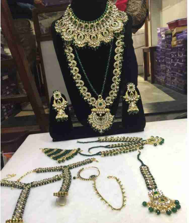 MAHI BRIDAL Metal Alloy Gold plated Multicolor Jewellery Set Price in India Buy MAHI BRIDAL Metal Alloy Gold plated Multicolor Jewellery Set Online at Best Prices in India Flipkart
