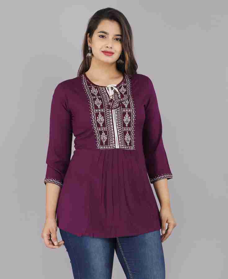 Purple Jeans Tops - Buy Purple Jeans Tops online in India