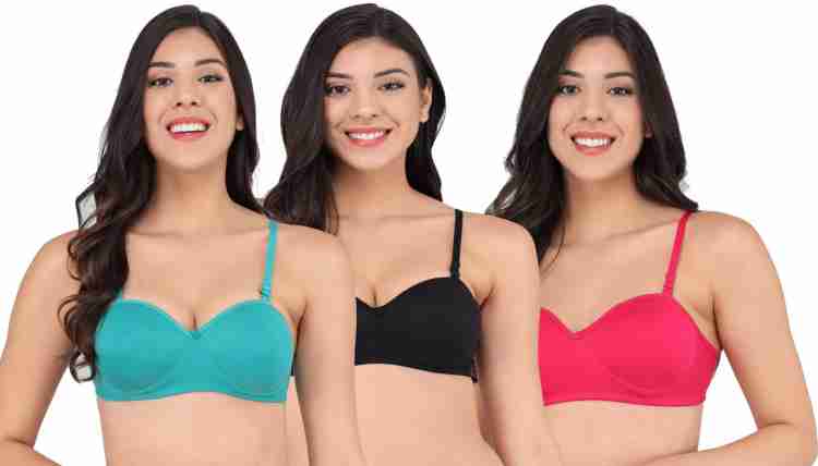 Buy Saklana Women's Cotton & Hosiery Non-Padded Non-Wired Maternity Bra  Pack of 3 Online at Best Prices in India - JioMart.