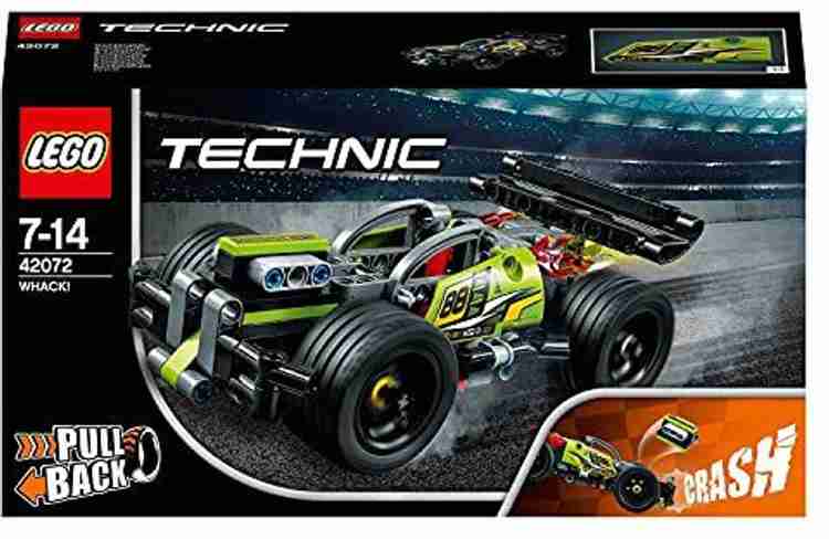 LEGO 42072 Technic Whack Racing Car Toy with Powerful Pull Back