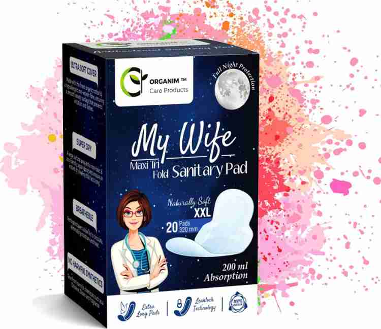 Buffy Tri Fold Maxi XL Sanitary Napkin with Cottony Cover (40 Pcs, 04  Packet) Sanitary Pad, Buy Women Hygiene products online in India