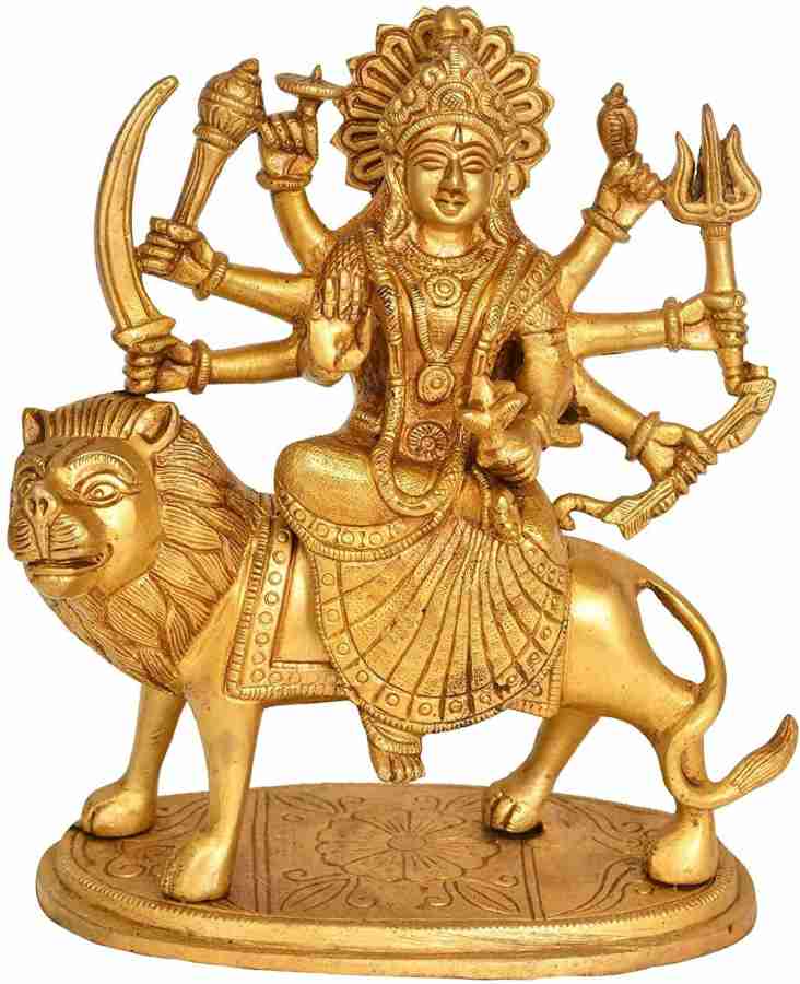 Fashion Brass Durga statue, 14 CM Durga brass idol