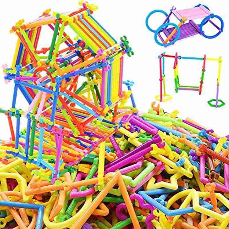 Pulsbery Sticks Building Blocks Bar Different 3D Shapes for