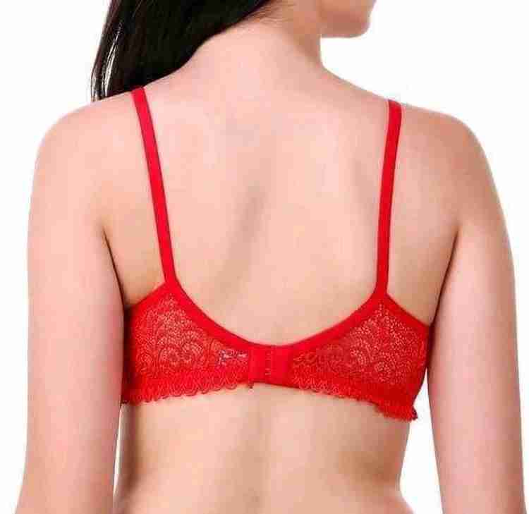 Jhanjari Net Lace Trending Bra Women Full Coverage Non Padded Bra