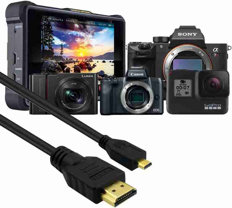 Darahs HDMI Cable 1.5 m Micro HDMI Cable for Canon EOS M50 M5