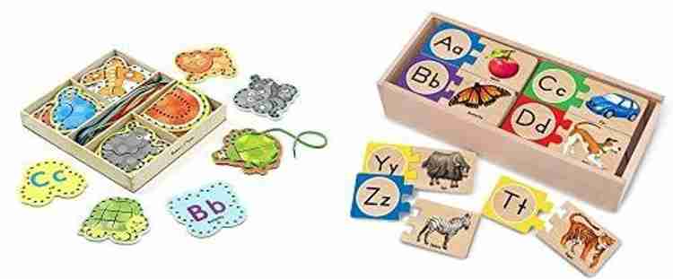 Melissa and doug alphabet lacing cards clearance