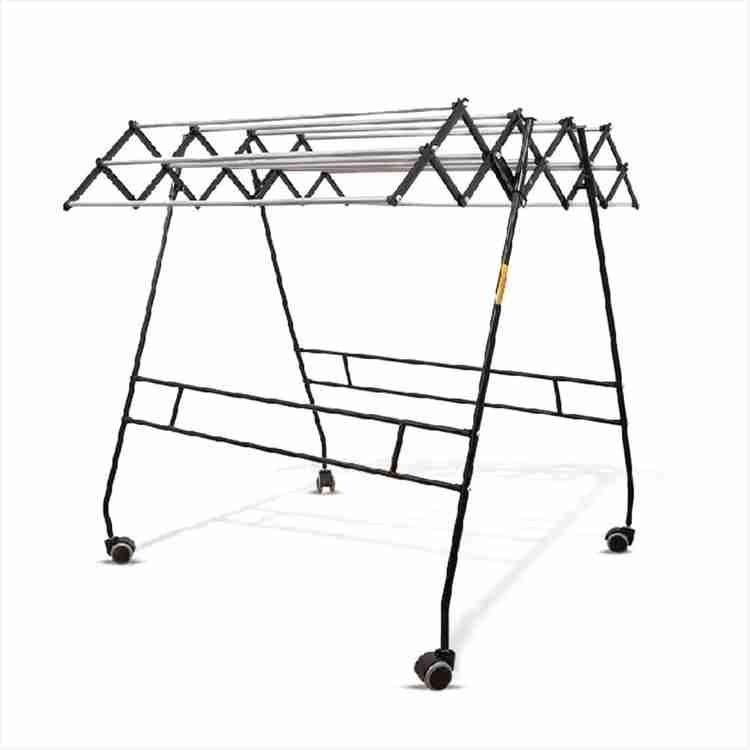 QUALIS Steel Floor Cloth Dryer Stand Alloy Steel Foldable Cloth Drying Stand for Balcony and Indoor Cloth Dryer Rack Price in India Buy QUALIS Steel Floor Cloth Dryer Stand Alloy Steel