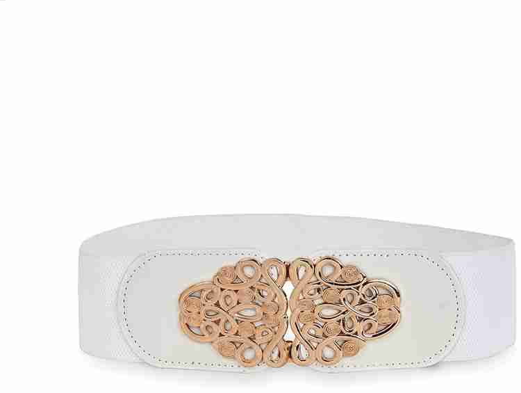 White fabric hot sale belt