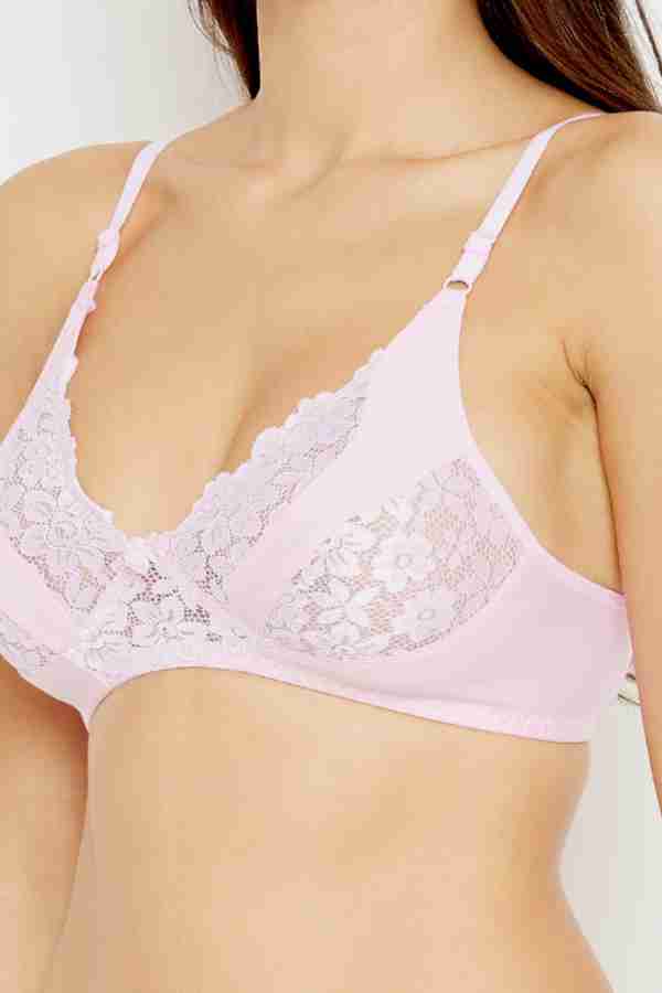 Buy N-Gal N-Gal Non-Padded Non-Wired Anti-Odour Floral Lace Bra