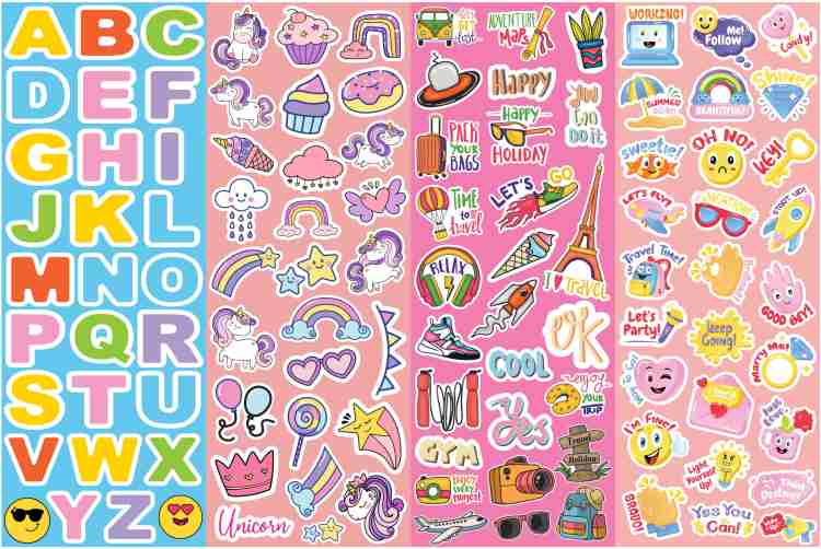 woopme 29 cm Scrapbook Sticker Set For Journal Notebook Diary Self Adhesive  Sticker Price in India - Buy woopme 29 cm Scrapbook Sticker Set For Journal  Notebook Diary Self Adhesive Sticker online