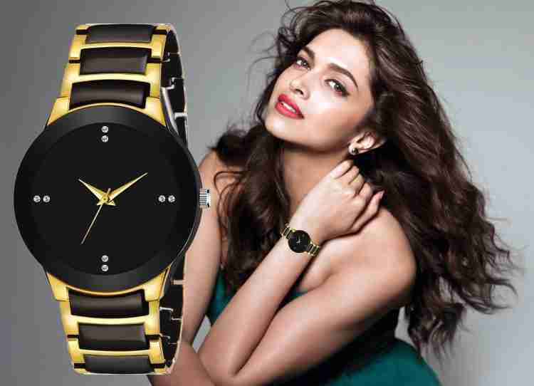 Black and gold outlet ladies watch