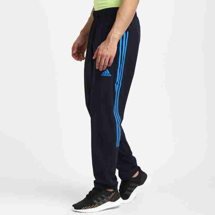 ADIDAS Striped Men Blue Track Pants - Buy ADIDAS Striped Men Blue