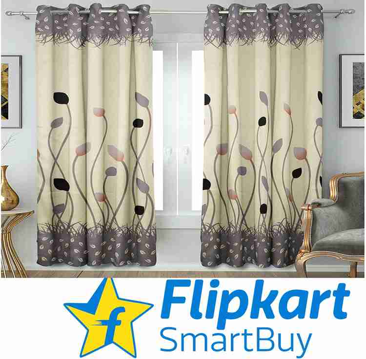 Flipkart SmartBuy 213 cm 7 ft Satin Blackout Door Curtain Pack