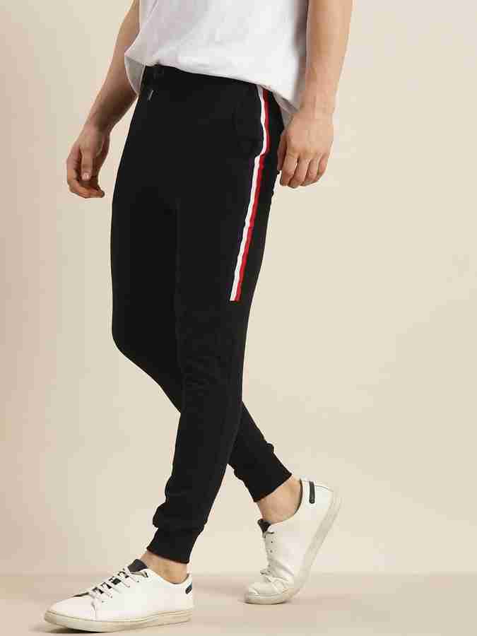 Invictus Indoor Striped Men Black Track Pants Buy Invictus