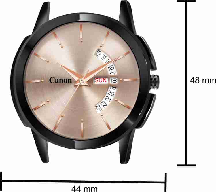 Canon Men s Metal Rose Black Calendar Watch CNGDDM Analog Watch