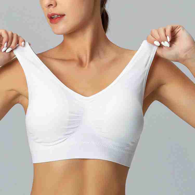 Super PC Ladies White Non Padded Seamless Bra, Size: 34B at Rs 90/piece in  Delhi