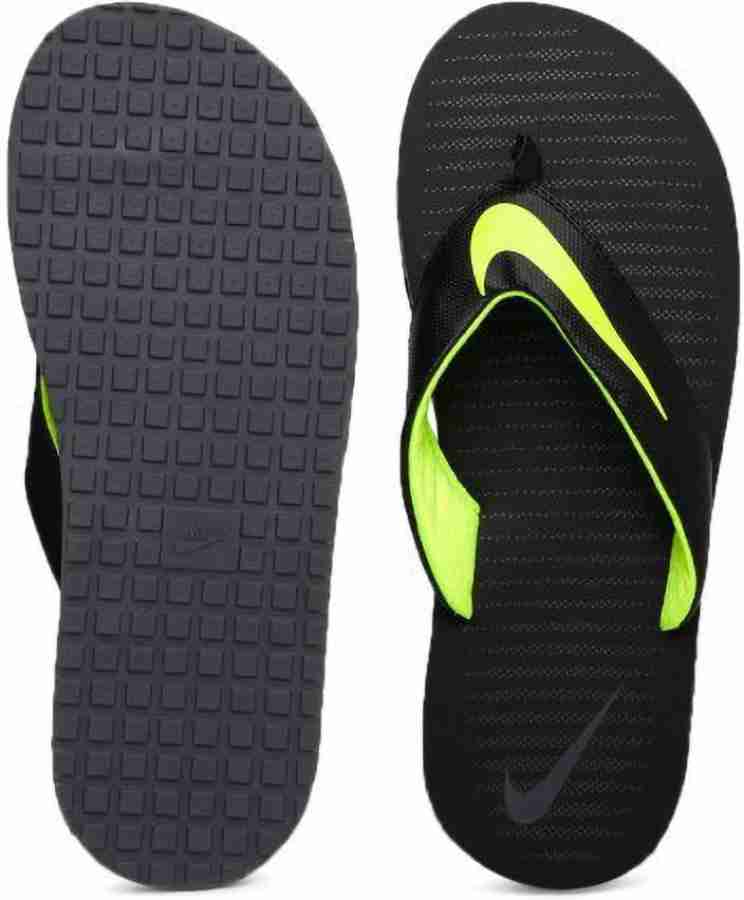 NIKE Men CHROMA THONG 5 Slippers Buy BLACK VOLT DARK GREY Color