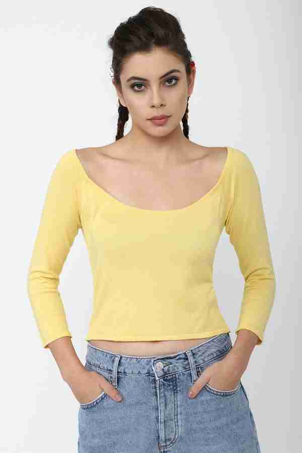 Yellow tops forever 21 best sale