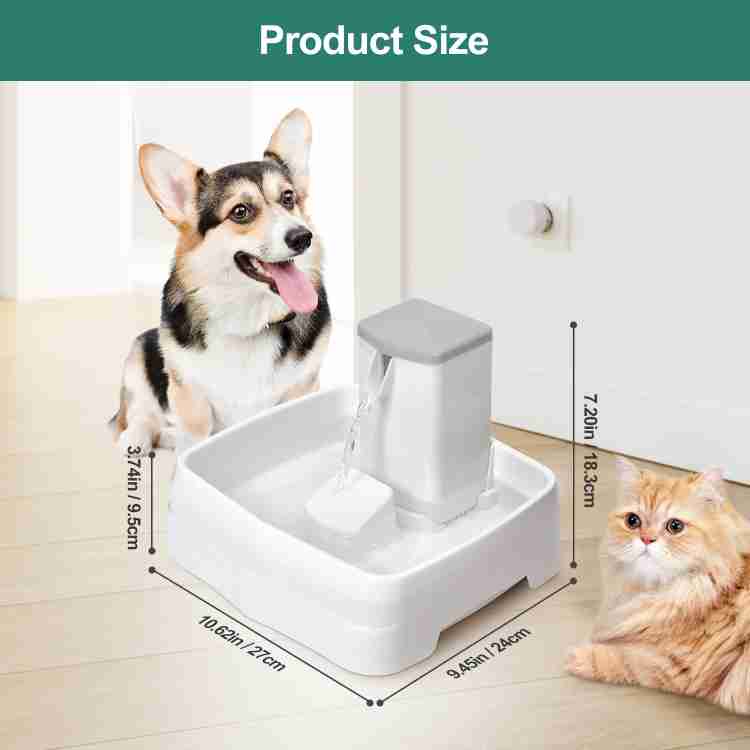 Filtered dog water bowl deals