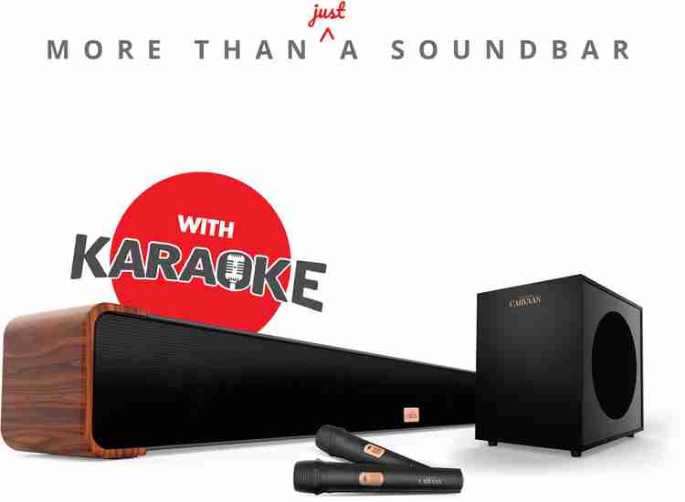 SAREGAMA Carvaan Musicbar Karaoke SCSB192 with 1000 pre loaded songs Wired Subwoofer 120 W Bluetooth Soundbar