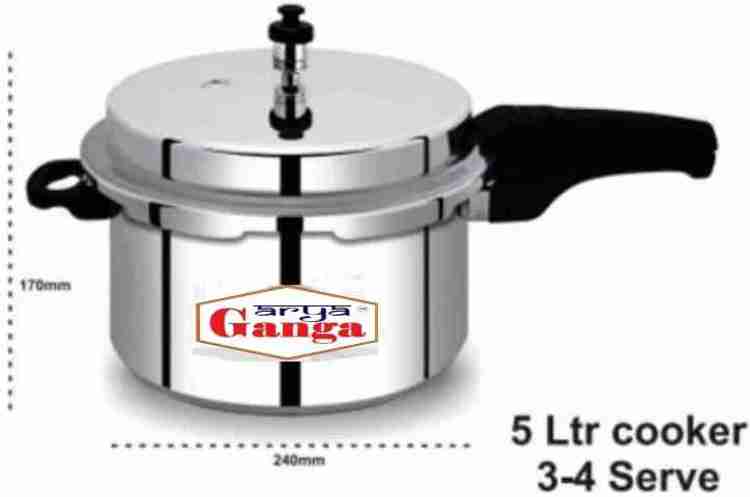 Ganga 5 litre pressure cooker price sale